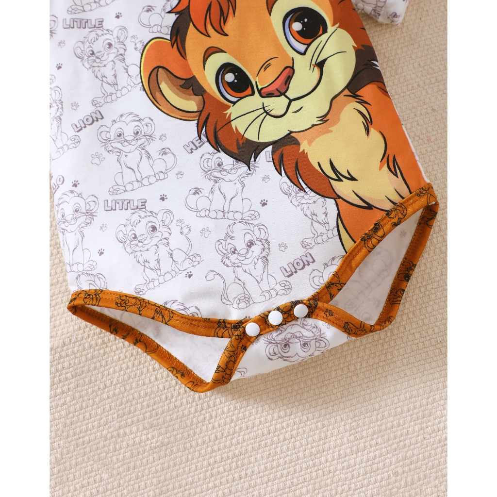 Set for 0-9Months Newborn&Toddler Baby Unisex Kids Three Autumn and Winter Sets of Little Tiger Ha Clothes Paired with Yellow Ha Clothes and Cute Hats