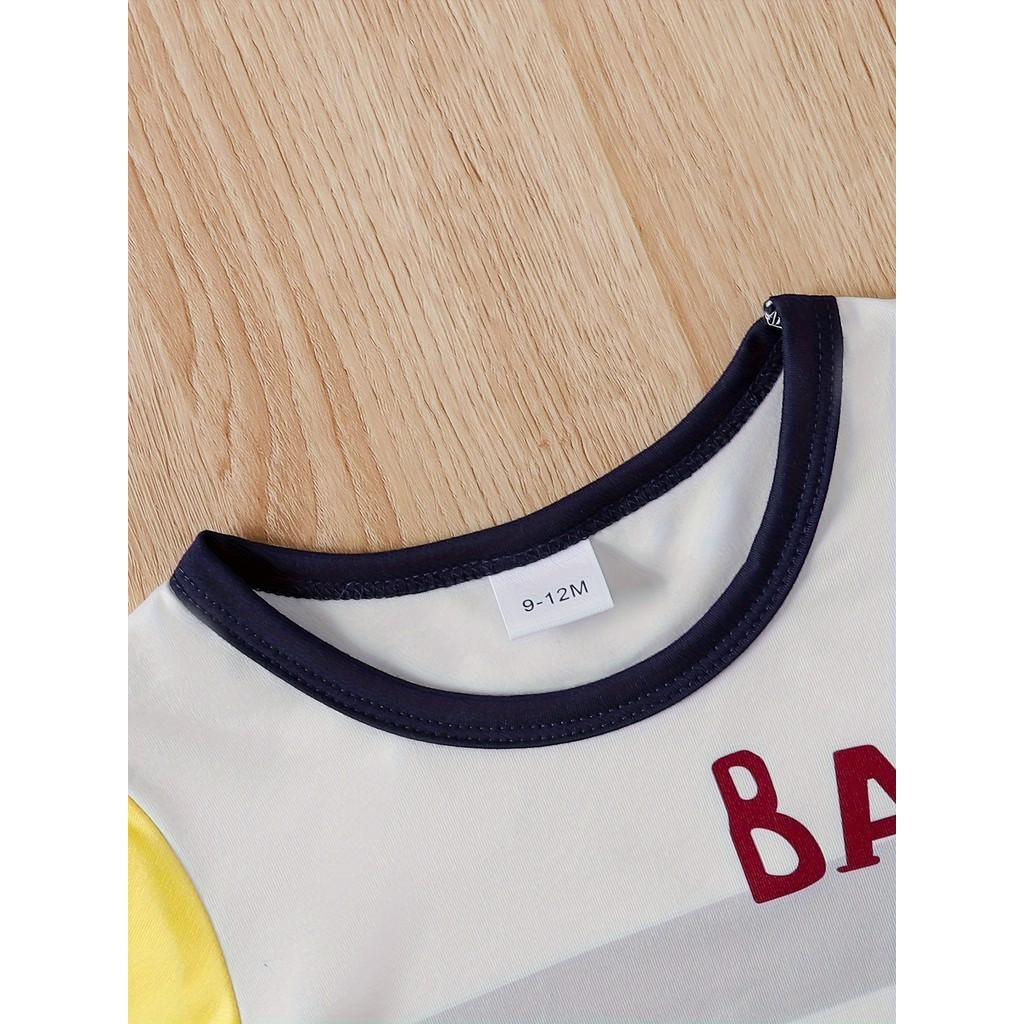 0-3 Years Toddler Baby Boy 2pcs Clothes Set Cartoon Giraffe Print T-shirt with Shorts Fashion Cute Style Daily Leisure Kid Boy Casual Costumes