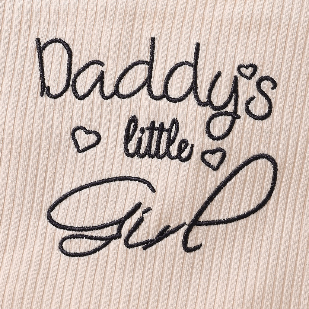 0-18 Months Newborn Baby Girl 3pcs Clothing Set Letter Print Long Sleeve Bodysuit with Pants Headwear Fashion Cute Infant Baby Girl Daily Outfit