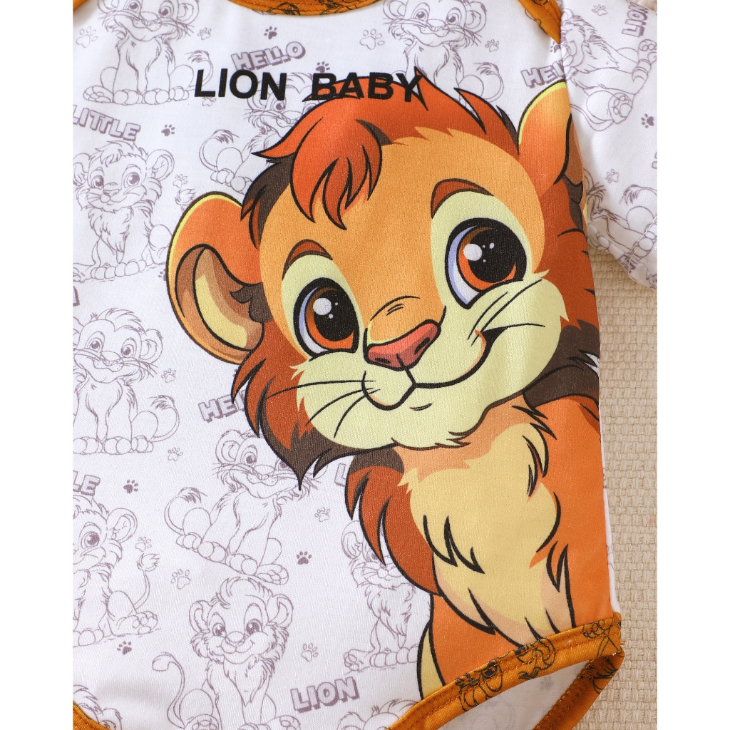 Set for 0-9Months Newborn&Toddler Baby Unisex Kids Three Autumn and Winter Sets of Little Tiger Ha Clothes Paired with Yellow Ha Clothes and Cute Hats