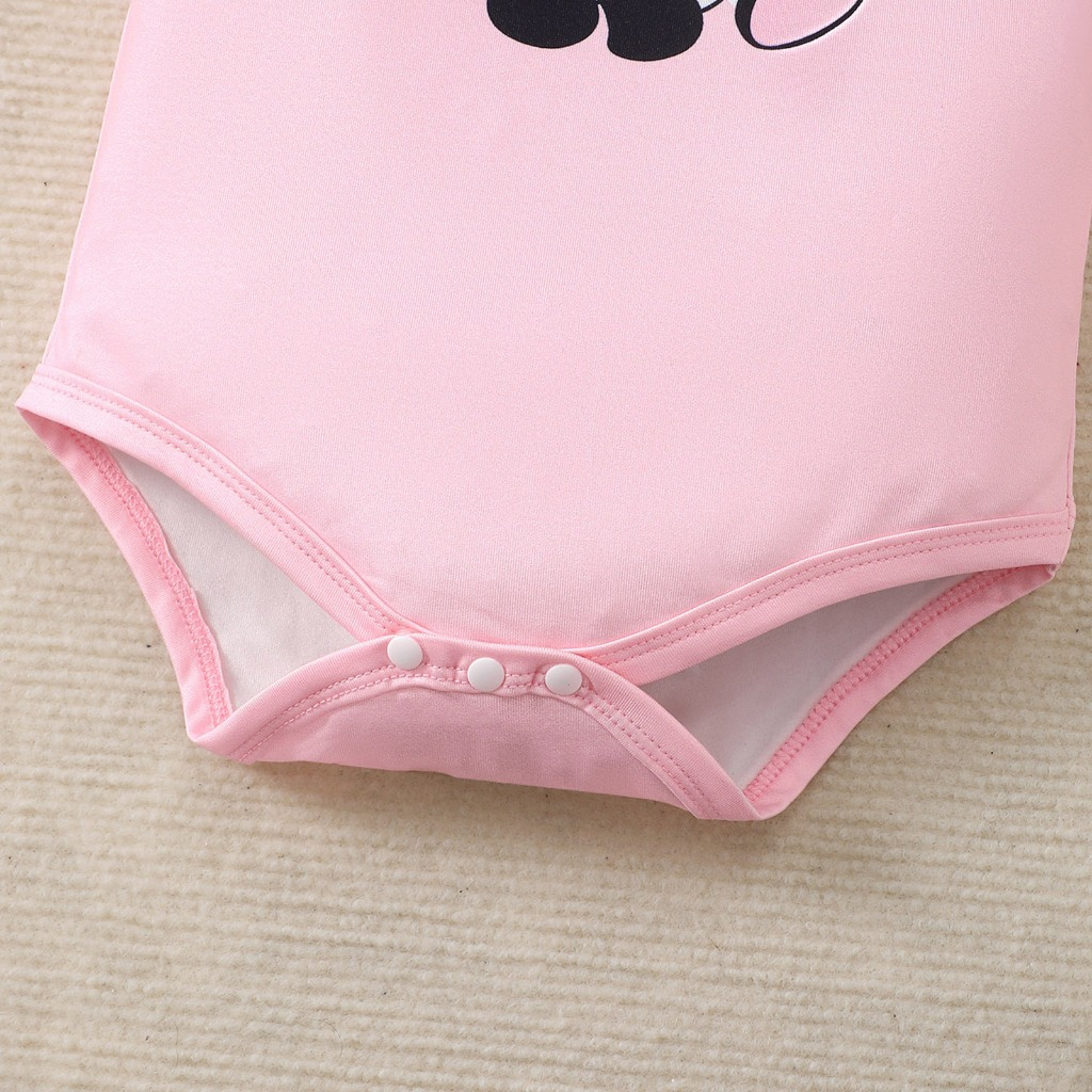 【0-18 Months】 Baby Girl Cow Print Skirt Romper Set | Pink Top + 2-Layer Ruffle Tutu with Matching Bow Headband | Cute Birthday Outfit