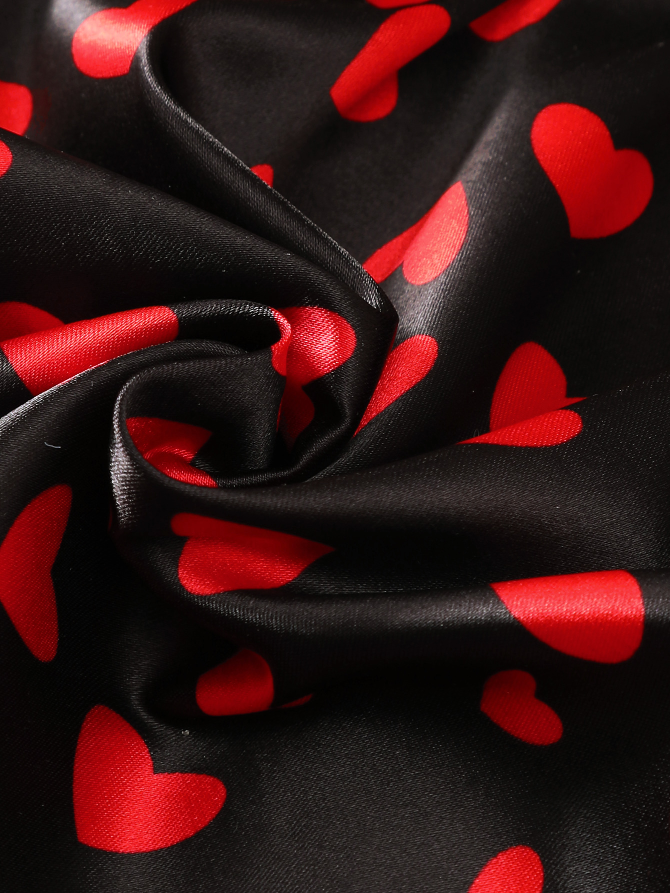 【2PCS】 3-24M Baby Girl Romper Set | Red Heart Print Black Romper Dress + Matching Sun Hat with Bow | Adorable Summer Outfit