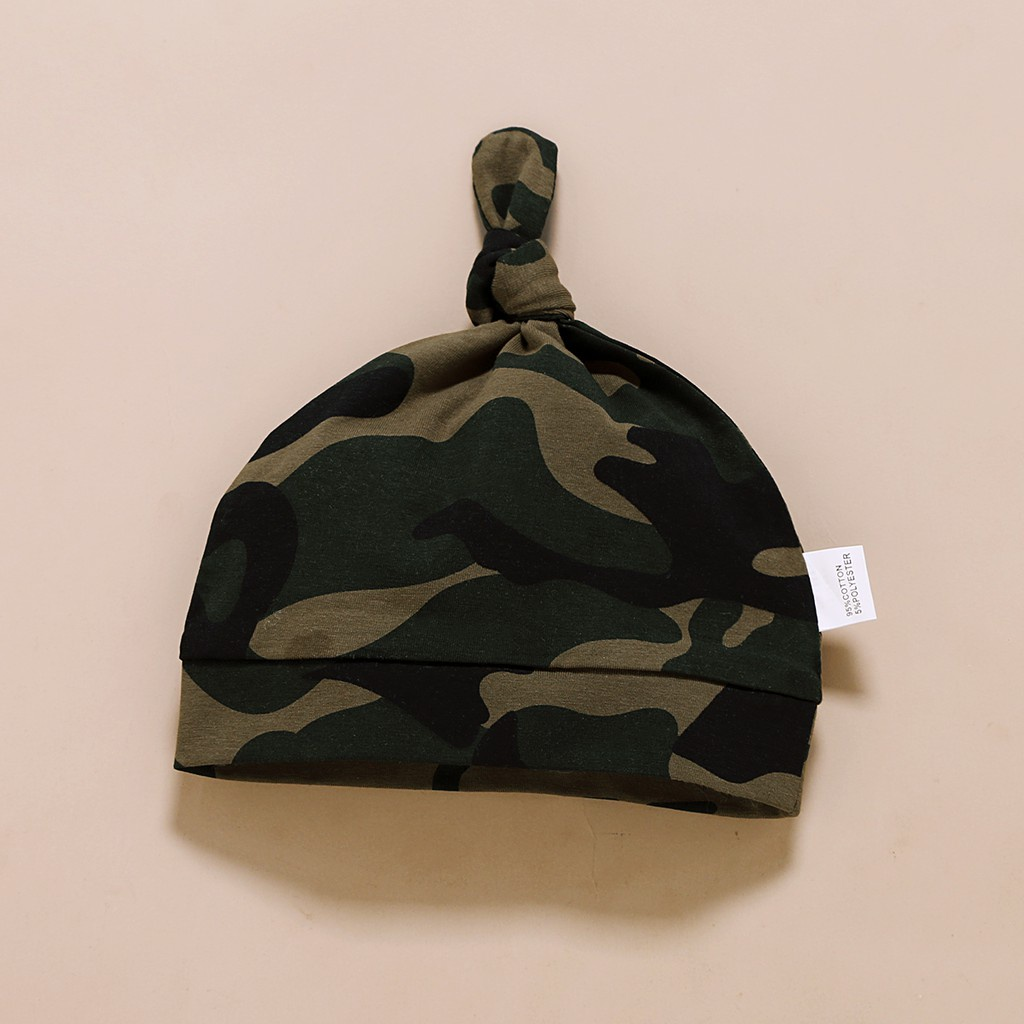 【3PCS】 0-18M Baby Boy Formal Set | "Ladies I Have Arrived" Letters Print Romper + Camouflage Pants + Matching Hat | Party Casual Wear