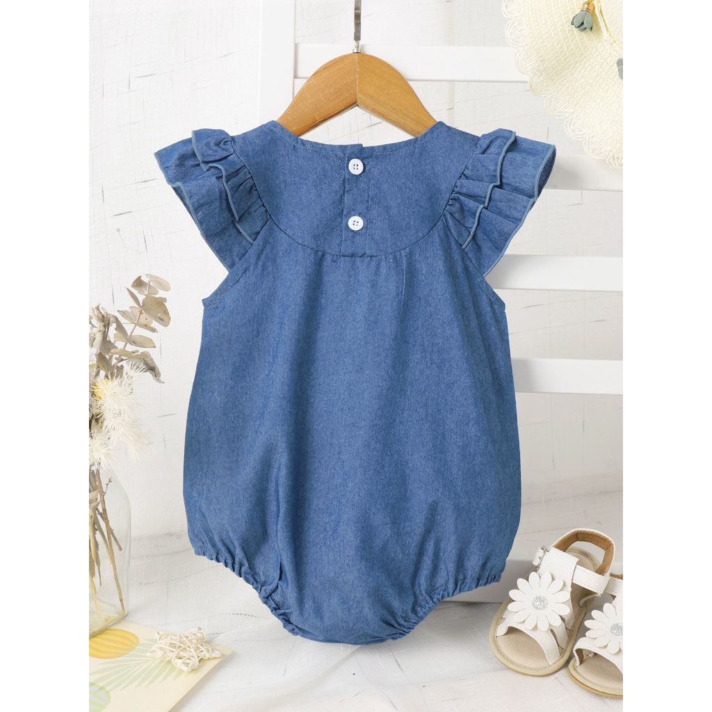 3-18 Months Newborn Baby Girl Cartoon Romper, Lovely Foods Pratterns Animal Print Short Sleeve Jumpsuit, Toddler Baby Cute One-piece Clothes