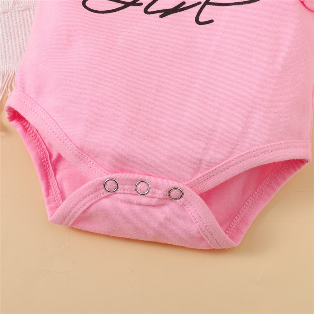 【3PCS】 0-18M Baby Girl Clothes Set | Pink "Mommy's Little Girl" Romper + Floral Bloomer Shorts + Bow Headband | Cute Summer Outfit