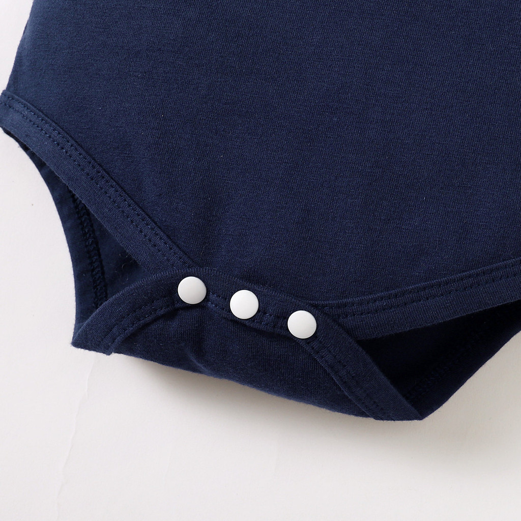 【0-18M】 2PCS Baby Summer Outfit: "DADDY'S BABY" Letter Print Bodysuit + Matching Shorts – Casual Set