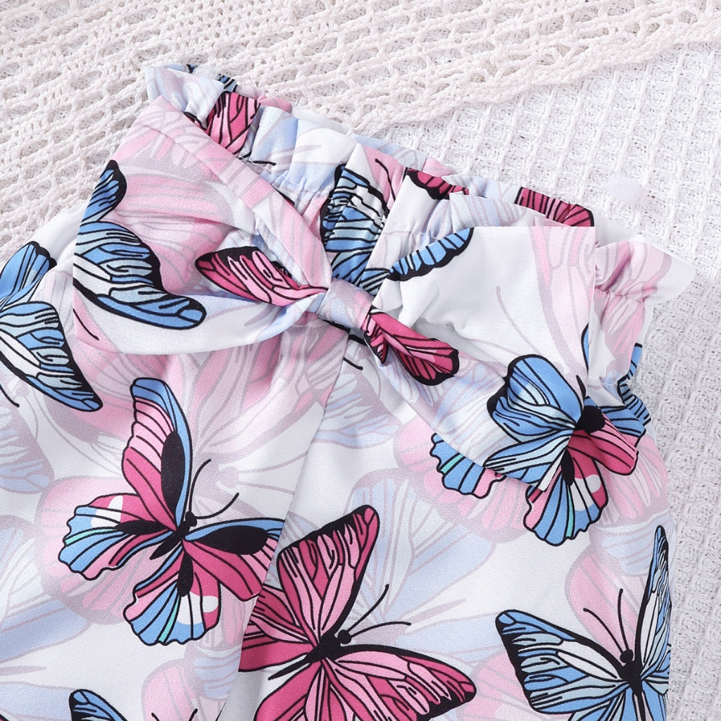 0-18Months NewBorn Baby Girls' 2PCS Purple Short Jacket Set Letter Printed Top colorful Butterfly Pants Spring& Autumn Jumpsuit Outfit