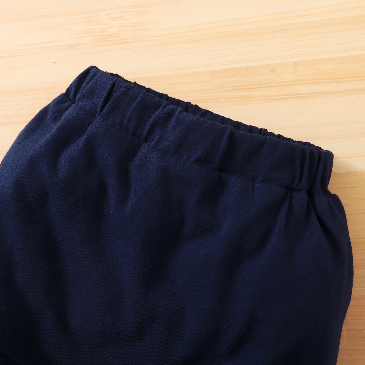 Baby Boy 2pcs Round Neck Long Sleeved Shirt Pants - Blue