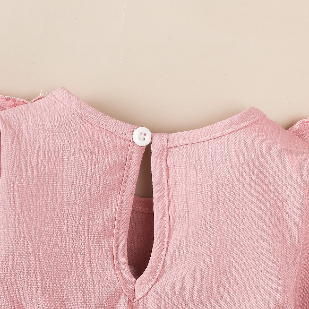 【2PCS】 1-18M Baby Girl Outfit | Pink Ruffle Long Sleeve Dress with Bow + Matching Bow Headband | Soft Casual Set