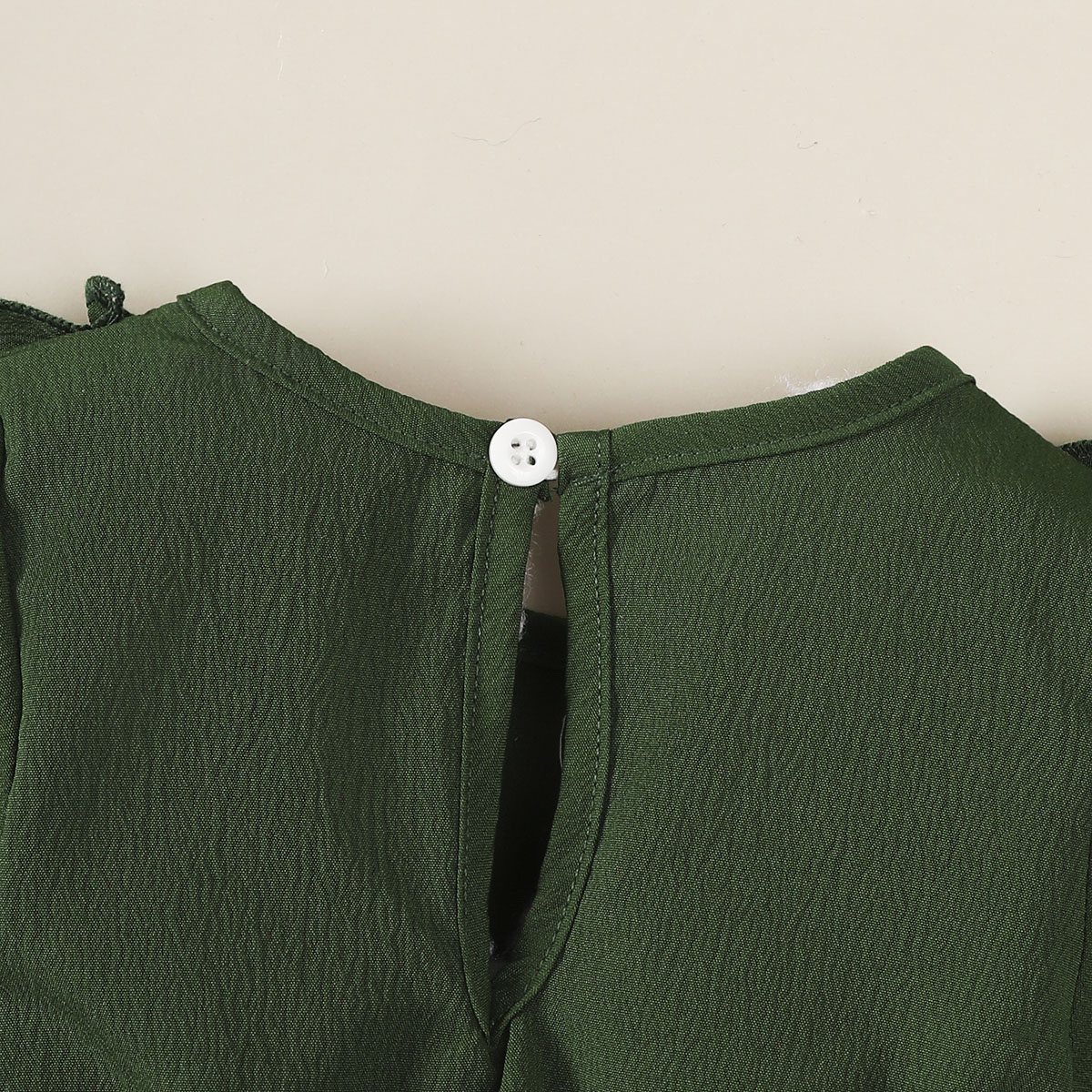【2PCS】 1-18M Baby Girl Set | Dark Green Long Sleeve Dress with Big Bow + Matching Bow Headband | Elegant Christmas Outfit