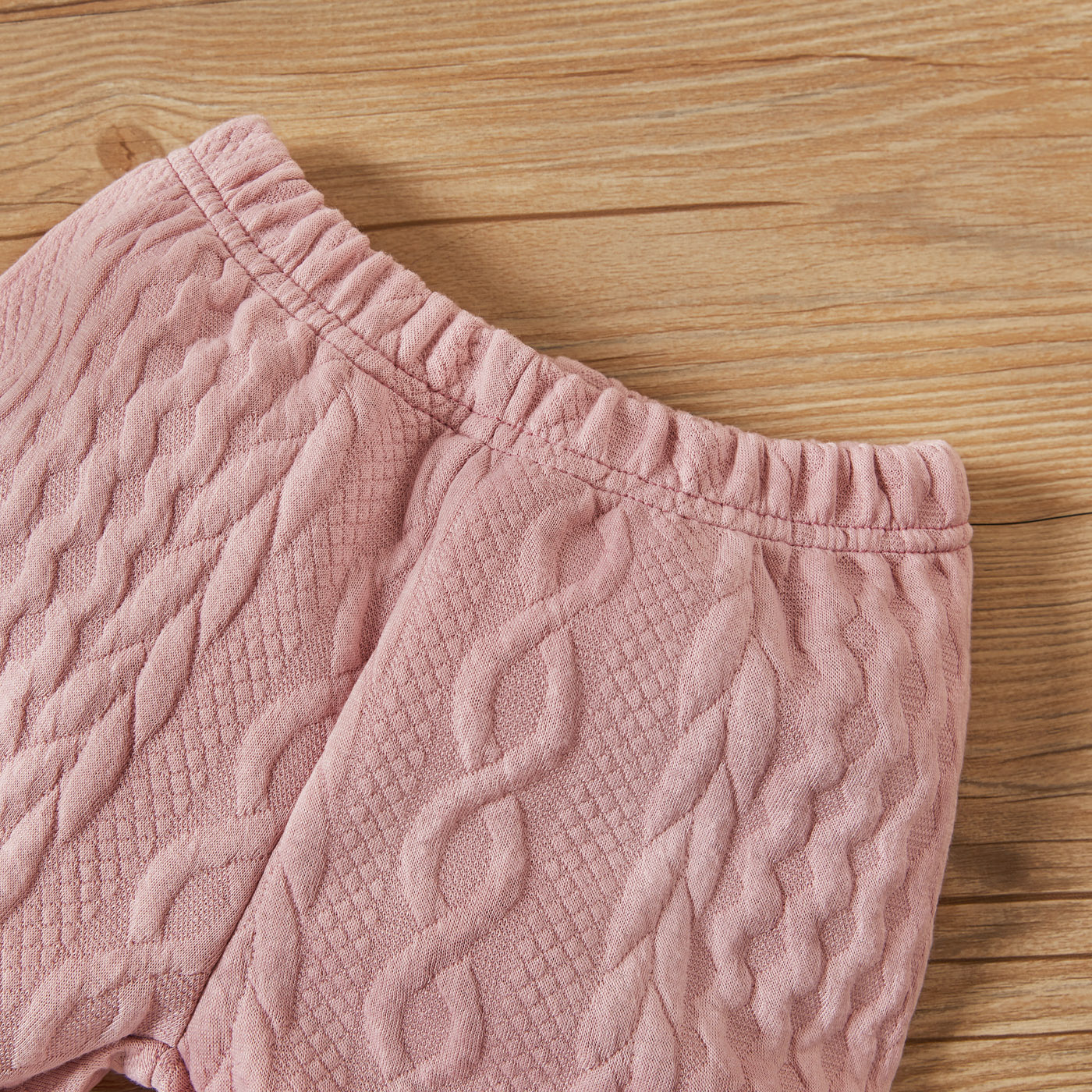 【2PCS】 0-3Y Toddler Baby Set | Pink Cable Knit Sweatshirt + Matching Pants | Soft Fall/Winter Wear
