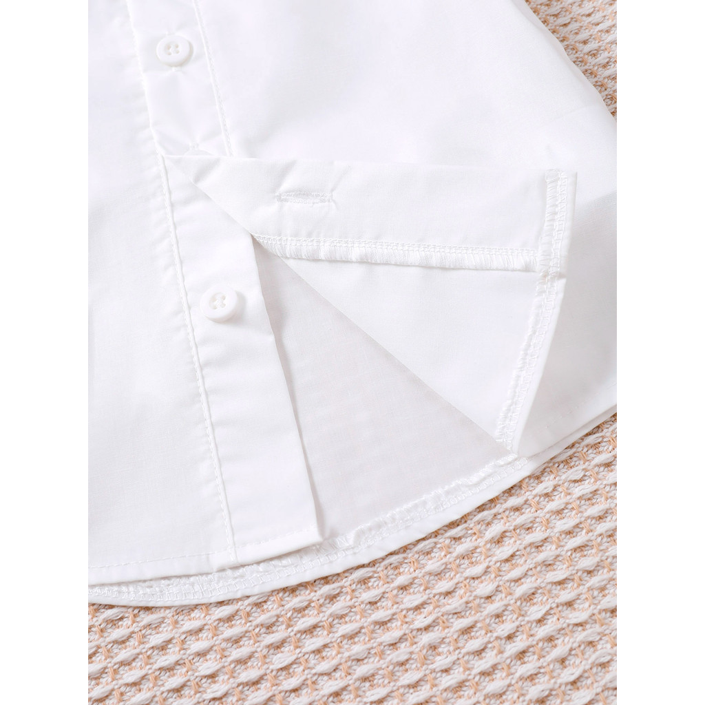 0-3Y Boys' Gentleman Style Shirt & Suspender Shorts Set with Bow Tie | Soft Breathable 2-Piece Outfit, for Daily Wear & Special Occasions, Toddler Boys