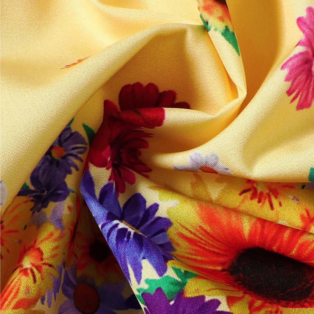 【4-7Y】 Toddler Girl Sleeveless Dress | Yellow Floral Print Dress with Bow Belt | Sweet Summer Outfit
