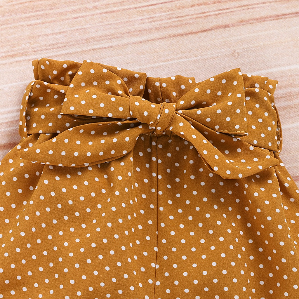 Catpapa girl /【3PCS】 0-18M Baby Girl Clothes Set | White "Isn't She Lovely" Print Romper +  Polka Dot Shorts + Bow Headband |Baby girls clothes sets outfits  | Casual Daily Wear