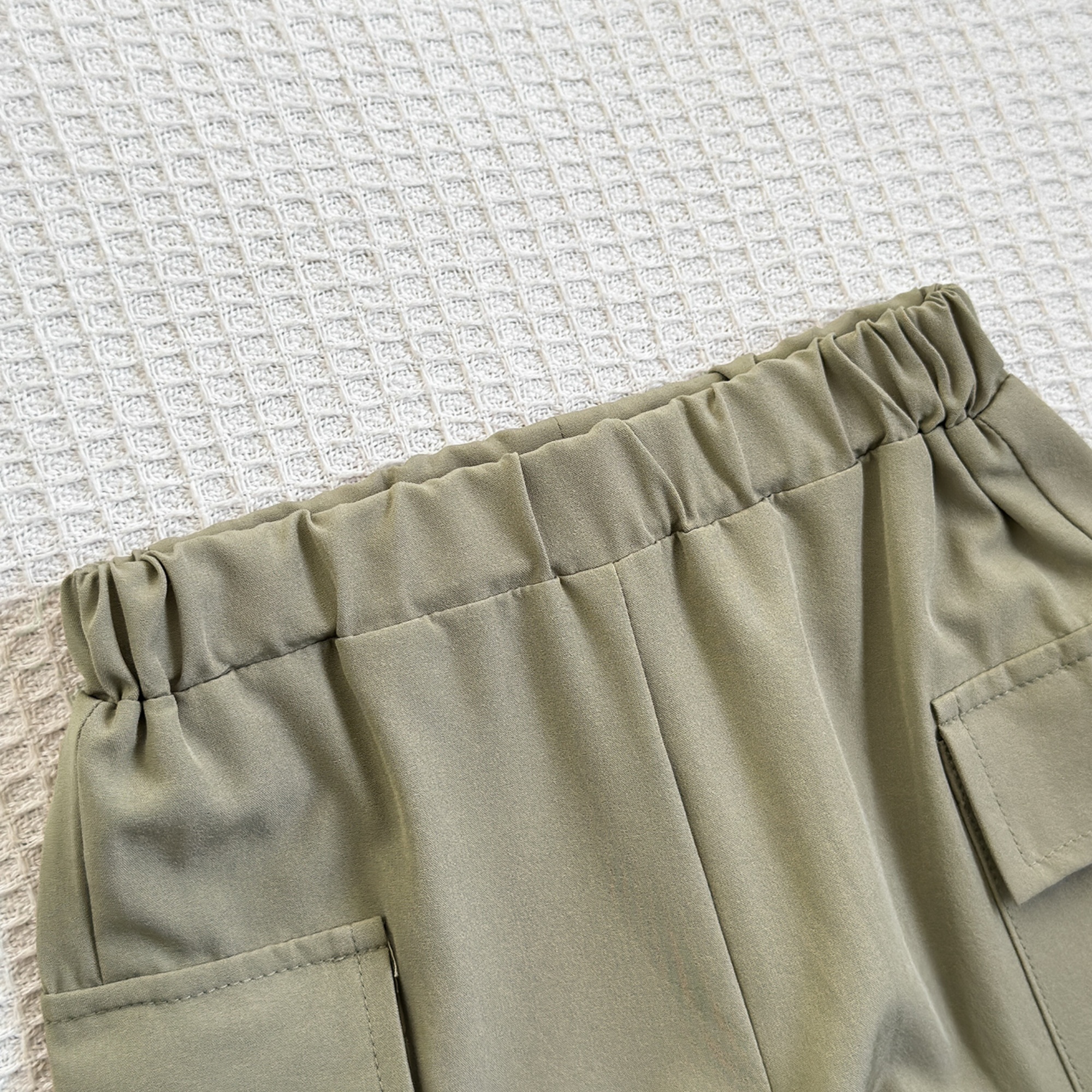 Catpapa boy / 0-2Y color-blocked boys' clothing, shirt + cargo shorts, outdoor sportswear, suitable for parties and social gatherings, perfect for outdoor sports, cool, durable, and easy to clean