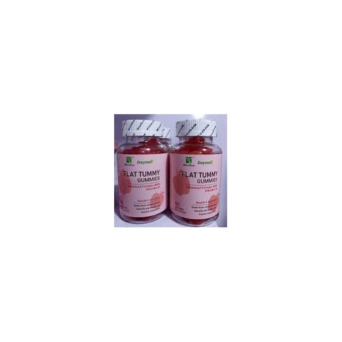 Daynee Flat Tummy Gummies advanced formula with vitamin B-60 counts