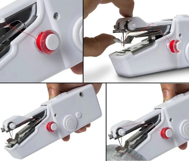 Portable Sewing Machine Mini Household Items Handheld Stitching Sew Handy StiTch Needles Work