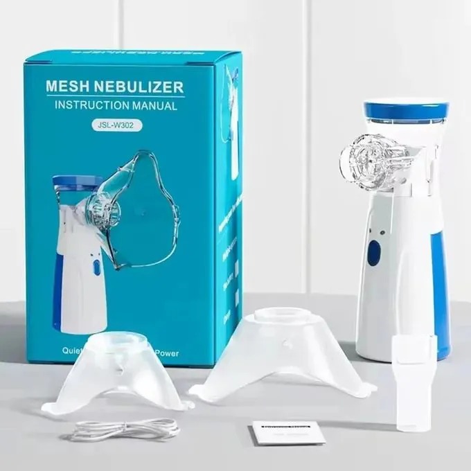 PORTABLE Nebulizer - Nebulizer Machine for Adults and Kids Travel and Household Use, Handheld Mesh Nebulizer for Breathing Problems