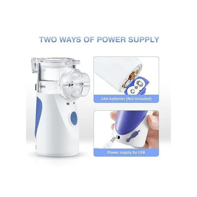 PORTABLE Nebulizer - Nebulizer Machine for Adults and Kids Travel and Household Use, Handheld Mesh Nebulizer for Breathing Problems