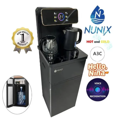 Nunix A3C Bottom Load Water Dispenser with Coffee Maker, Hot & Cold, LED Panel Stylish, Durable, 1-Year Warranty