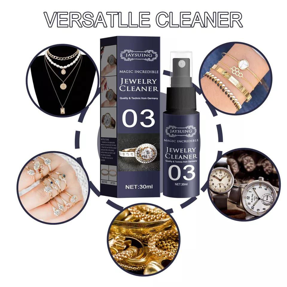 30ml Jewelry Cleaner & Polisher – Liquid Cleaning Solution for Gold, Silver & Diamond Shine