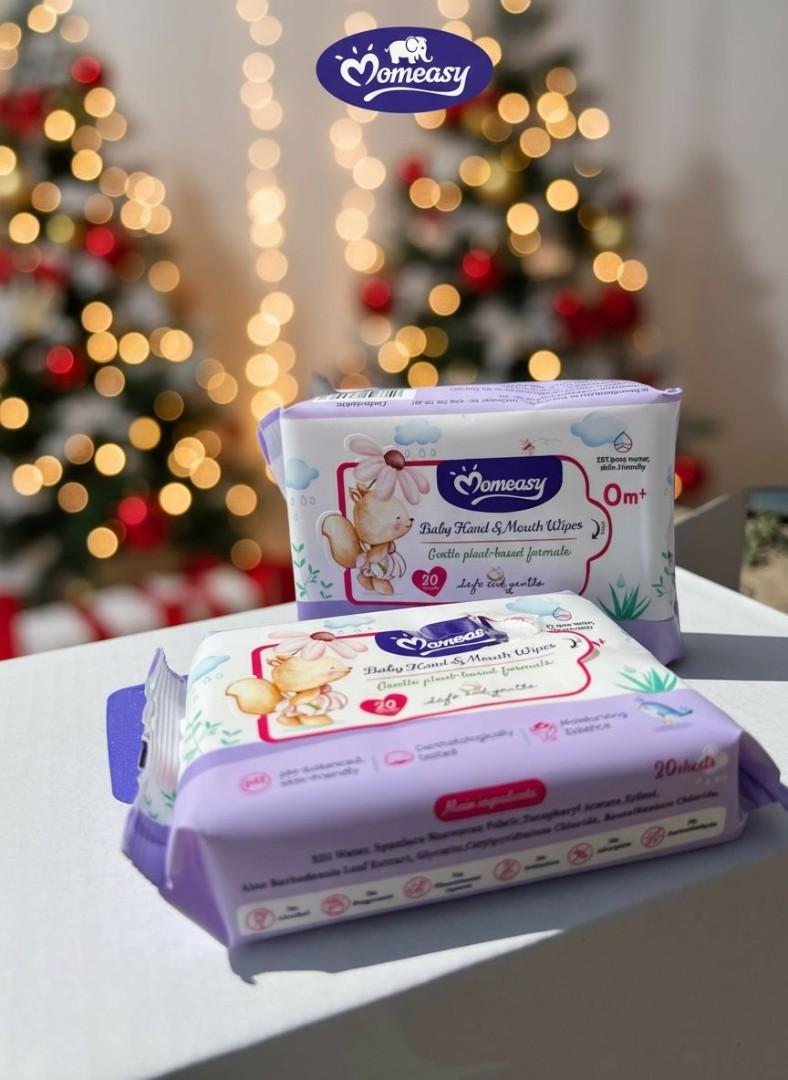 momeasy original Baby Wet Wipes | 0% Alcohol & Fragrance | Soft & Comfortable