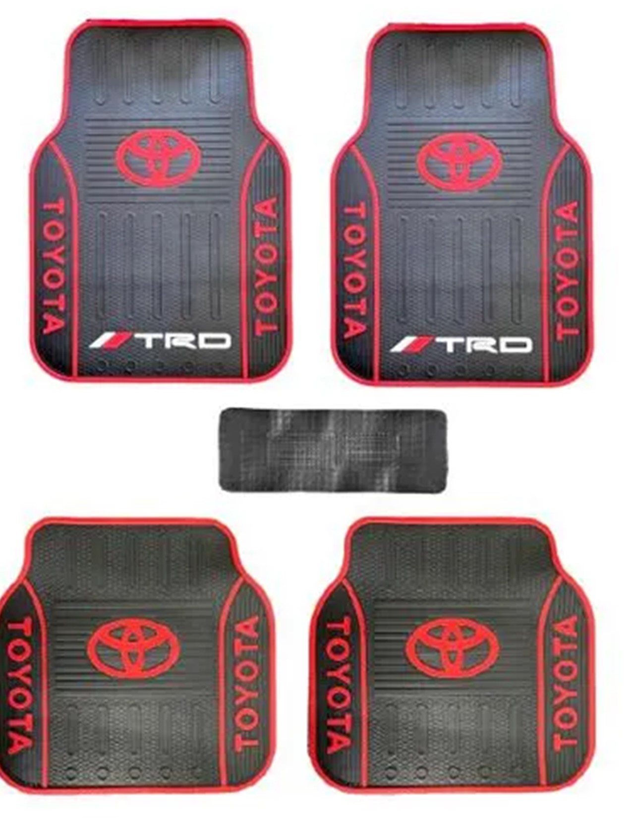 Toyota TRD Heavy-duty Branded High-quality Car 5-seater Floor Mats-Anti slip Easy to clean Best quality