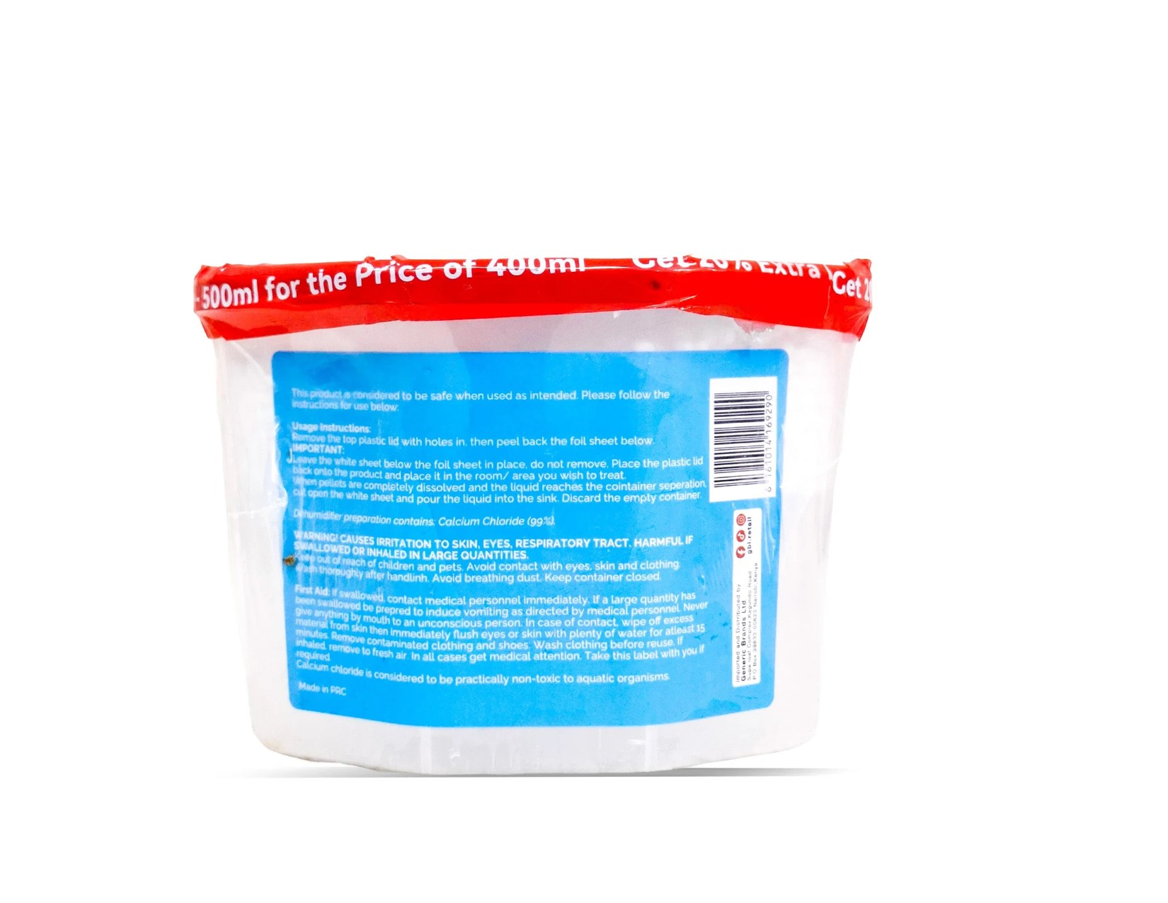 AAH Interior Moisture Absorber Interior Dehumidifier Absorbing Humidity Unsented 500Ml-Designed for larger rooms like living rooms, bathrooms, basements, or laundry areas,and refillable design