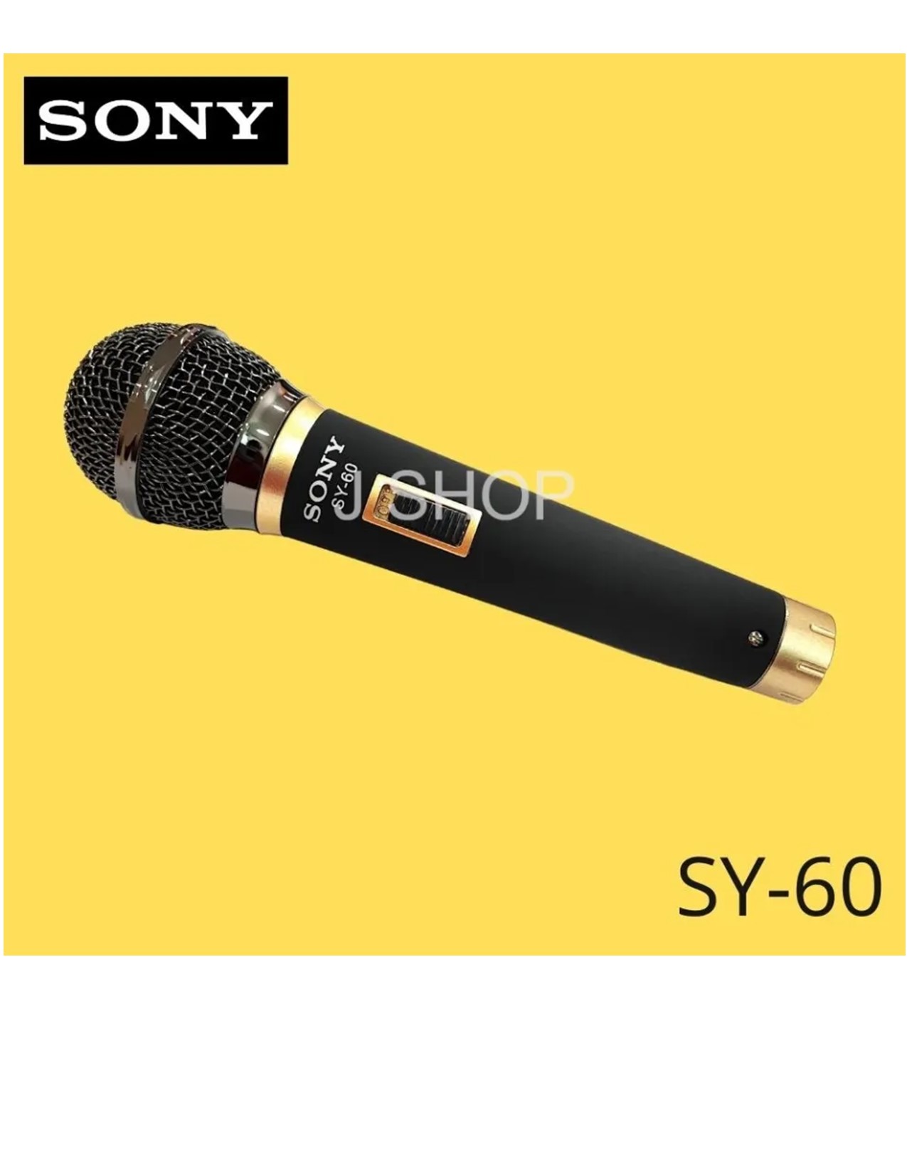 SONY Microphone SY-60 Professional Dynamic For Vocal/Karaoke HI-FIDELITY Unidirectional Wired Super Cardioid Hi Fidelity Mic