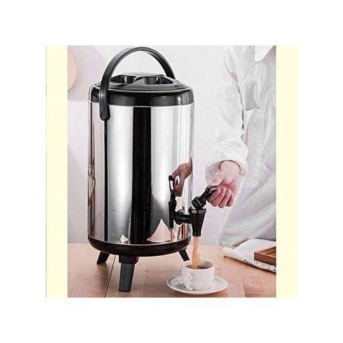 CLEARANCE OFFER 9.5 Ltrs Stainless Steel Portable Flask Tea/Coffee Urn Hot/Cold Beverages Drinks Dispenser Tea Urn