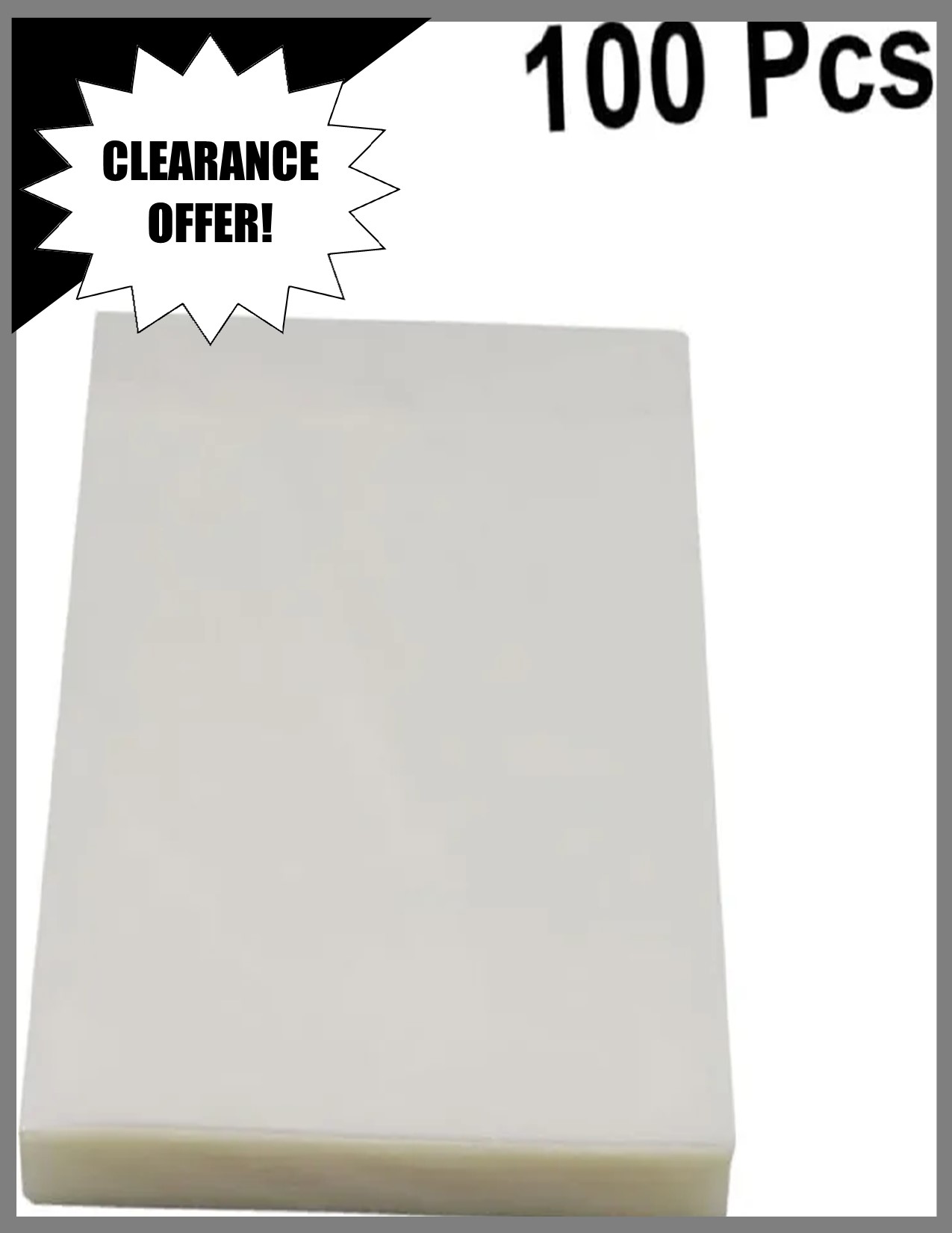 Office Professional Commercial A4 Laminating Pouches / film - ( Packet of 100 Pcs)  Used In Home, Office, cyber Or School to Laminate your documents, photos and other material quickly and easily