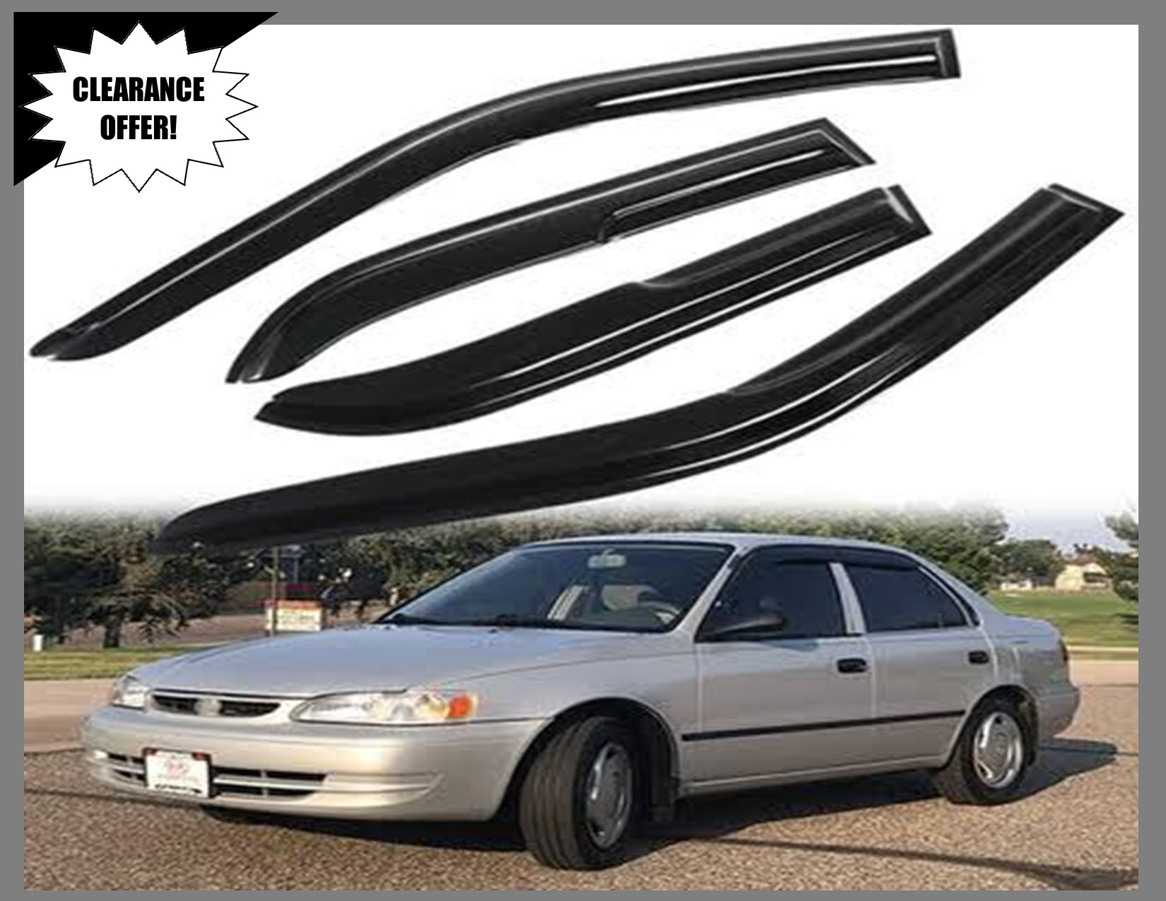 Wind Breakers / Window visors For Toyota premio window 1998-2002,The Side Window Deflectors also keep unwanted rain from entering the vehicle.