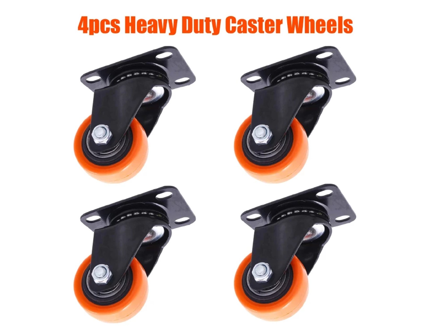 4pcs Ball Bearing Swivel Caster Wheels Heavy Duty Office Chair Replacement for Protecting Furniture Wheel Shelf Floor