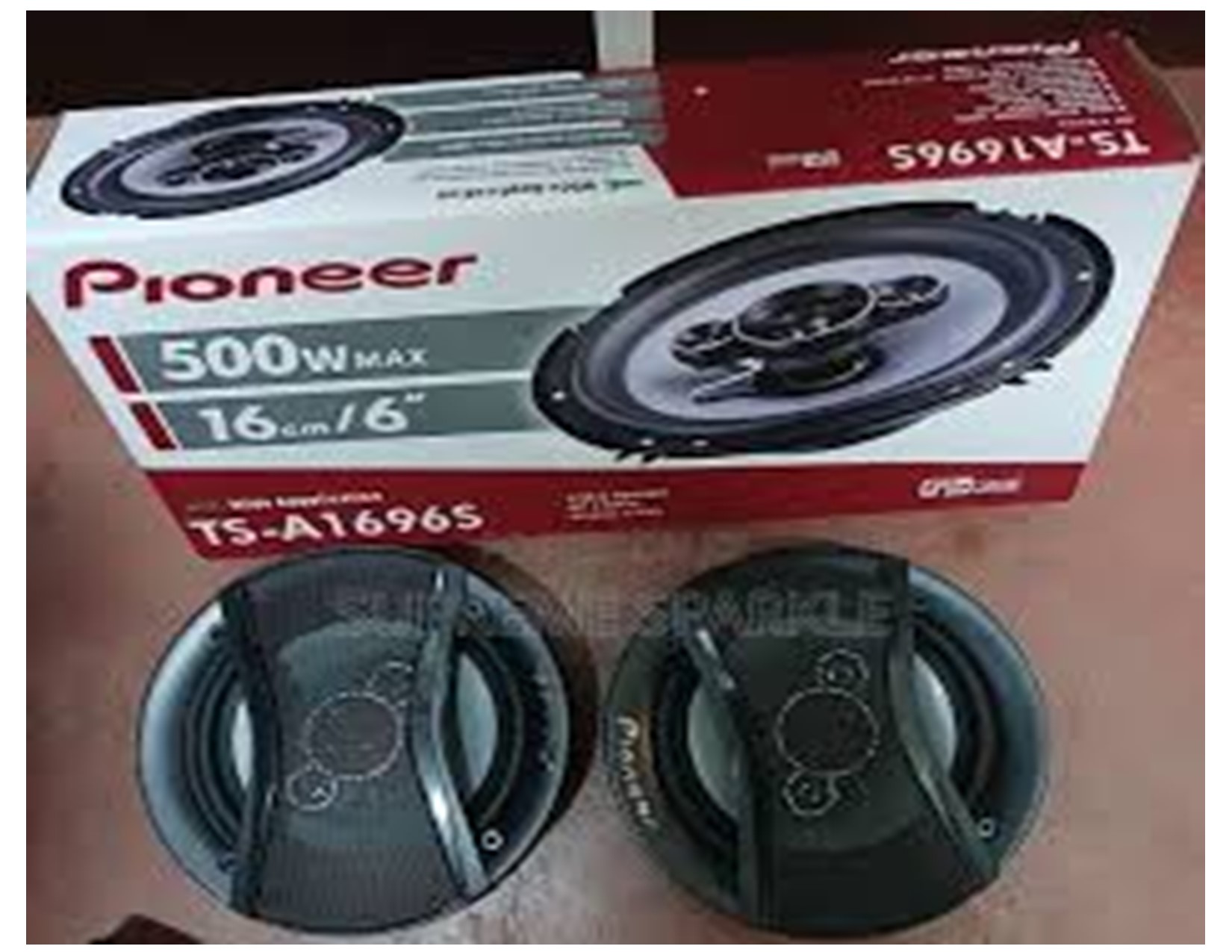 Pioneer TS-A1696S Car 4 Way Car Speaker Flush Mount Car Speakers. 6 x 6 -2pcs 500w- Featuring a HOP Aramid Carbon Fiber Matrix cone woofer for punchy bass, and high-power