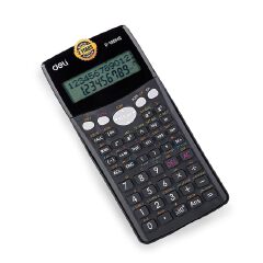 Deli WD-100MS Scientific Calculator with 300 Fractional and Arithmetical Function | 2 Line LED Display