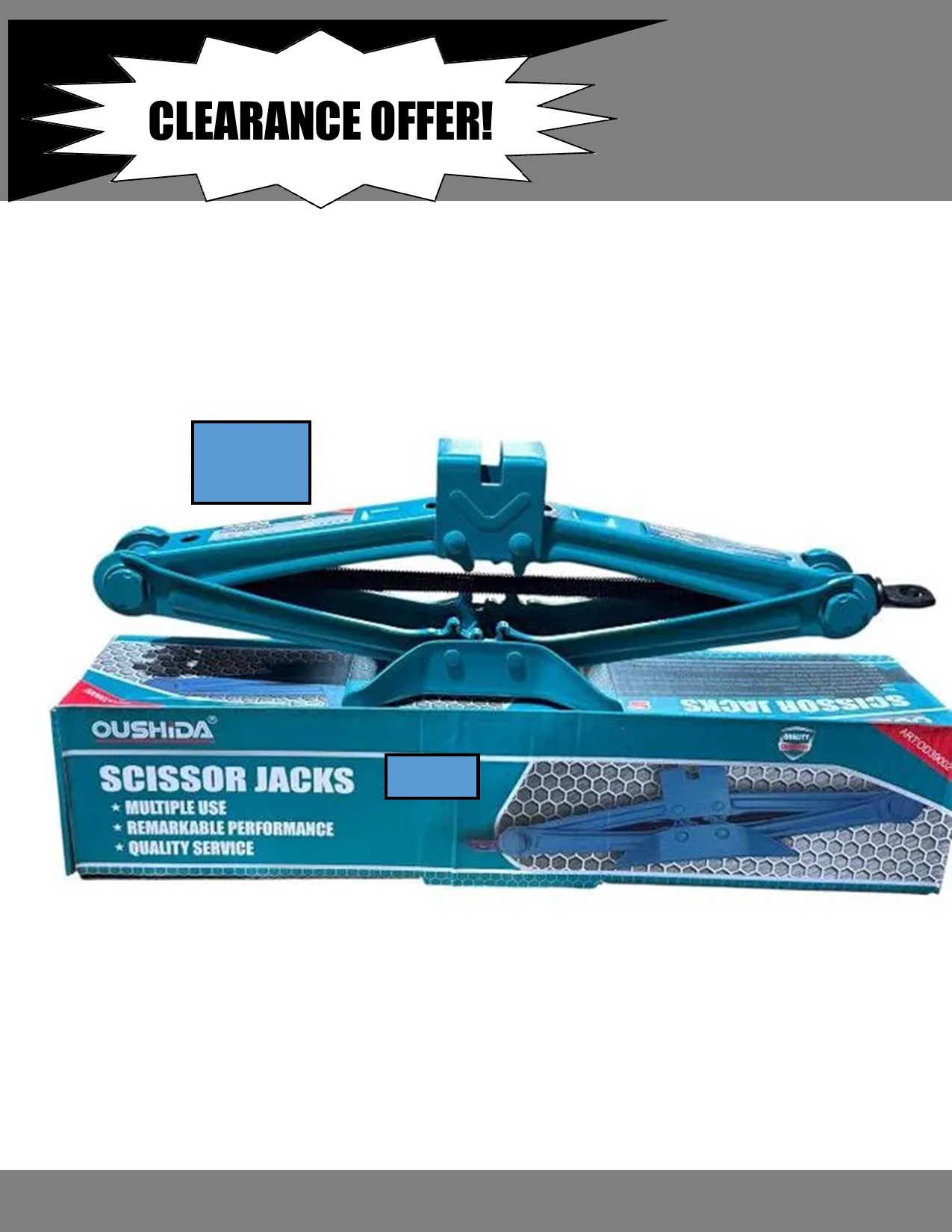 Oushida Multipurpose scissor Jack for lifting cars and heavy object