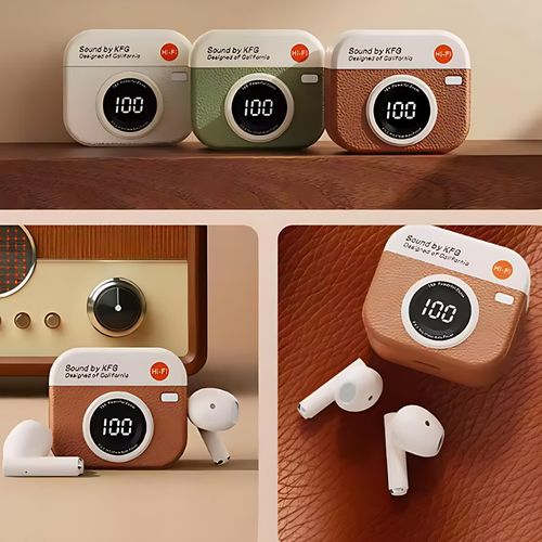 GtyGo Wireless  Earphones  Bluetooth 5.4 HeadphonesSport Earbuds Headset LED Display green colour