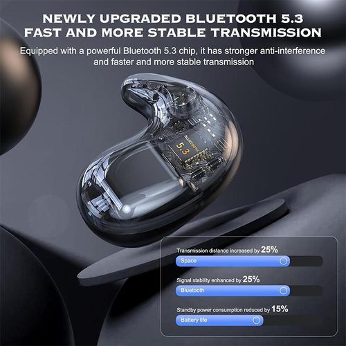 GtyGo Bluetooth Wireless Earphone Mini Sleeping Headphones  Invisible Stereo Headset