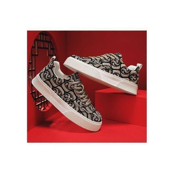 Bekia BEKIA Embroidery Pattern Men's Casual Shoes Sneakers Anti-slip Breathable Sports Shoes