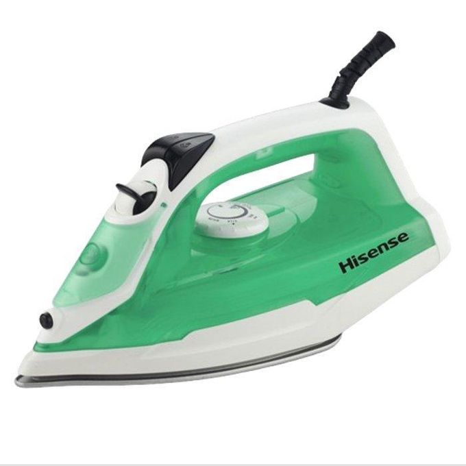 Hisense 1800W Steam Iron with 250ml Water Tank, Green - 3 Years Warranty, Powerful & Durable for Daily Use