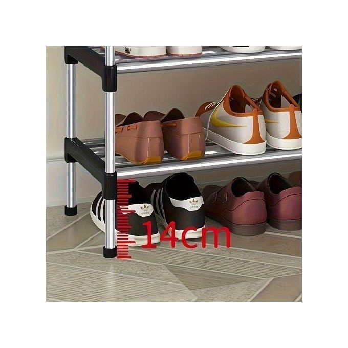6 Tier Shoe Organizer Rack - Space Saving Storage for Home Entryway, Durable Metal Frame, Easy Assembly, Fits Up to 30 Pairs of Shoes