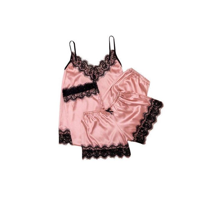 MIDNIGHT'S BOMB Imitation Silk Nightgown Underwear Nightgown