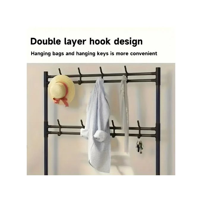 4-Layer Hat & Shoe Rack for Bags, Caps, Multipurpose Use - Space Saving Organiser for Home Entryway, Closet, Bedroom - Durable Steel Frame, Easy Assembly