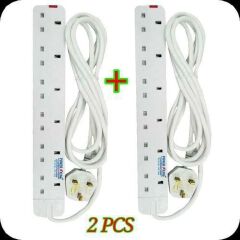 [LIMITED TIME OFFER!] Power King POWER Extention // 2 Power Extension Socket LONG Cable In 6 Way Power Extension