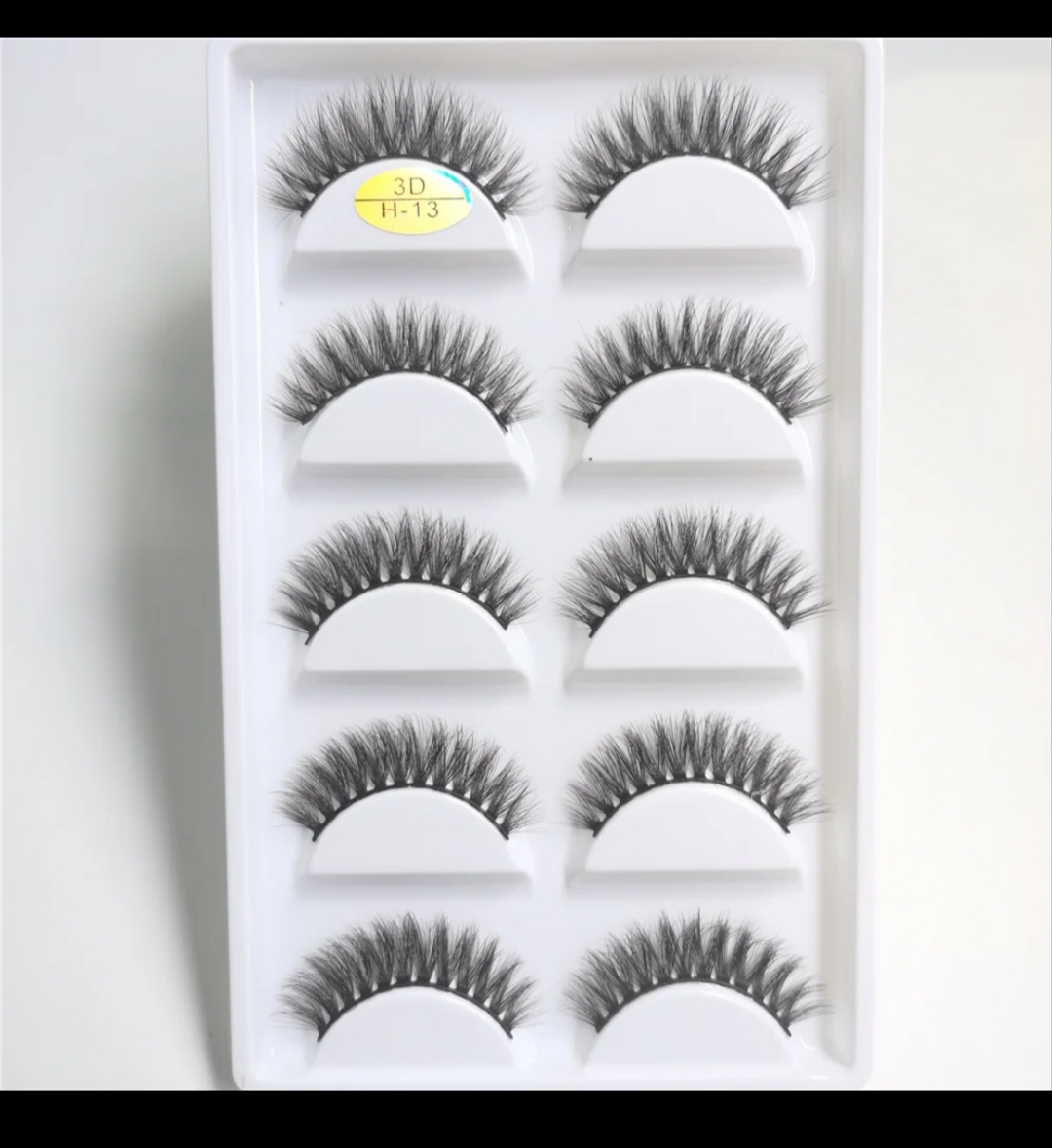 High quality reusable 3D faux cat eyelashes handmade full 5in1 strip eyelashes view 4