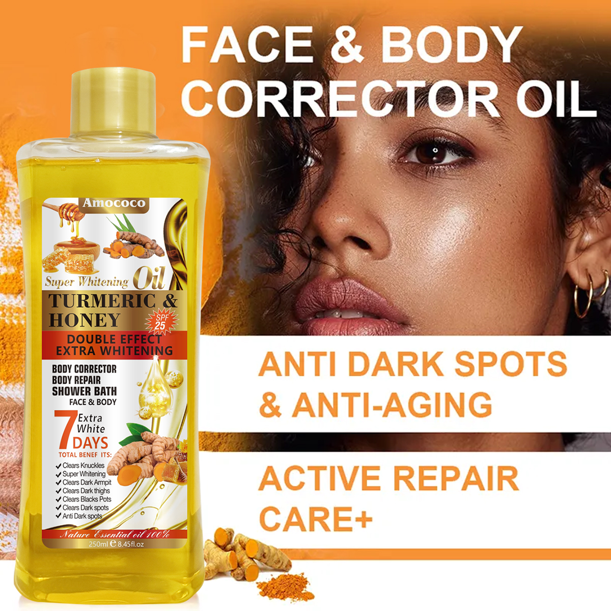Best price for Amococo 250ml Turmeric & Honey Super Whitening Body Oil ...