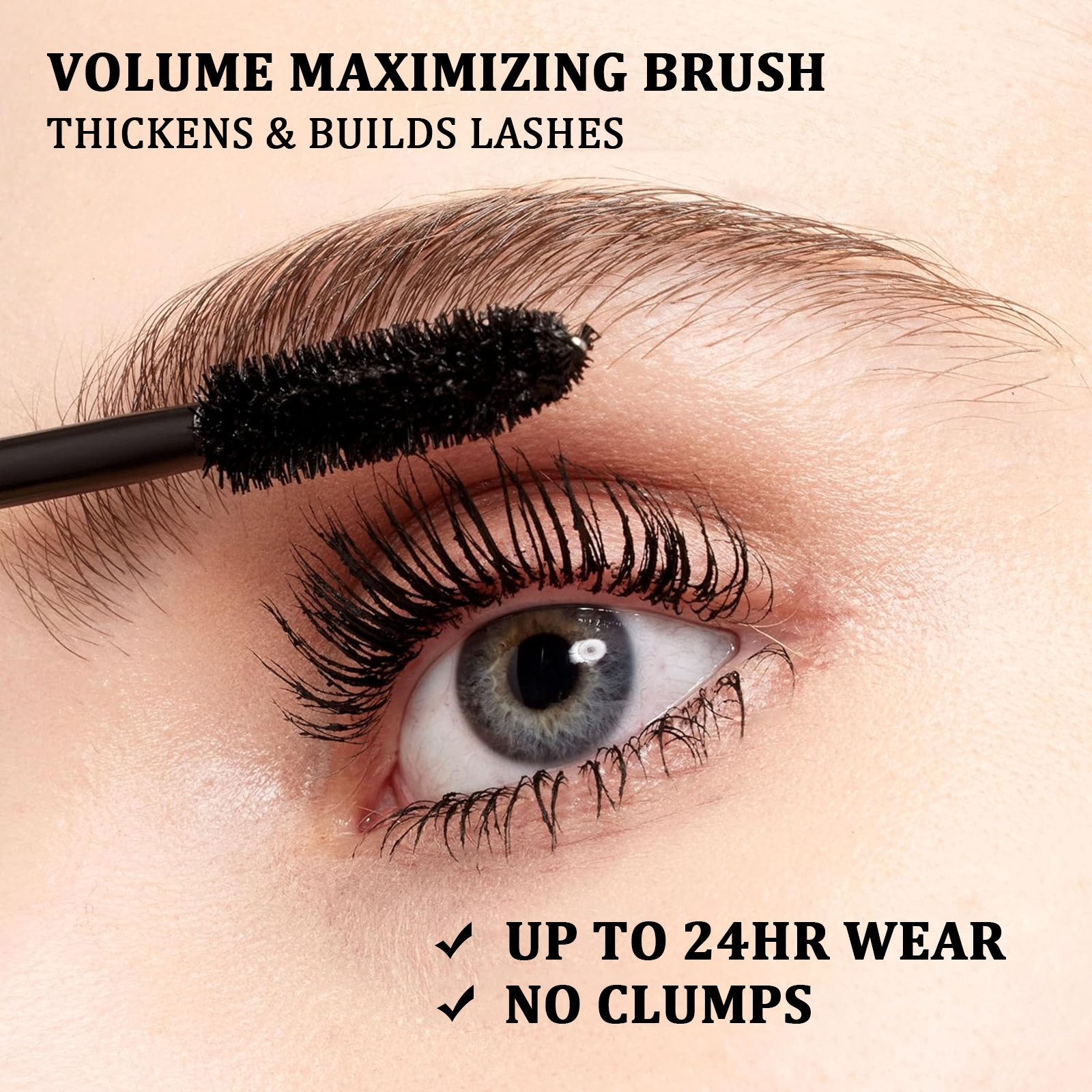 Amococo 7D Colossal Volume Express Mascara - Waterproof & Smudge-Proof Eyelash Extension for Long-Lasting Curl & Thick Lashes