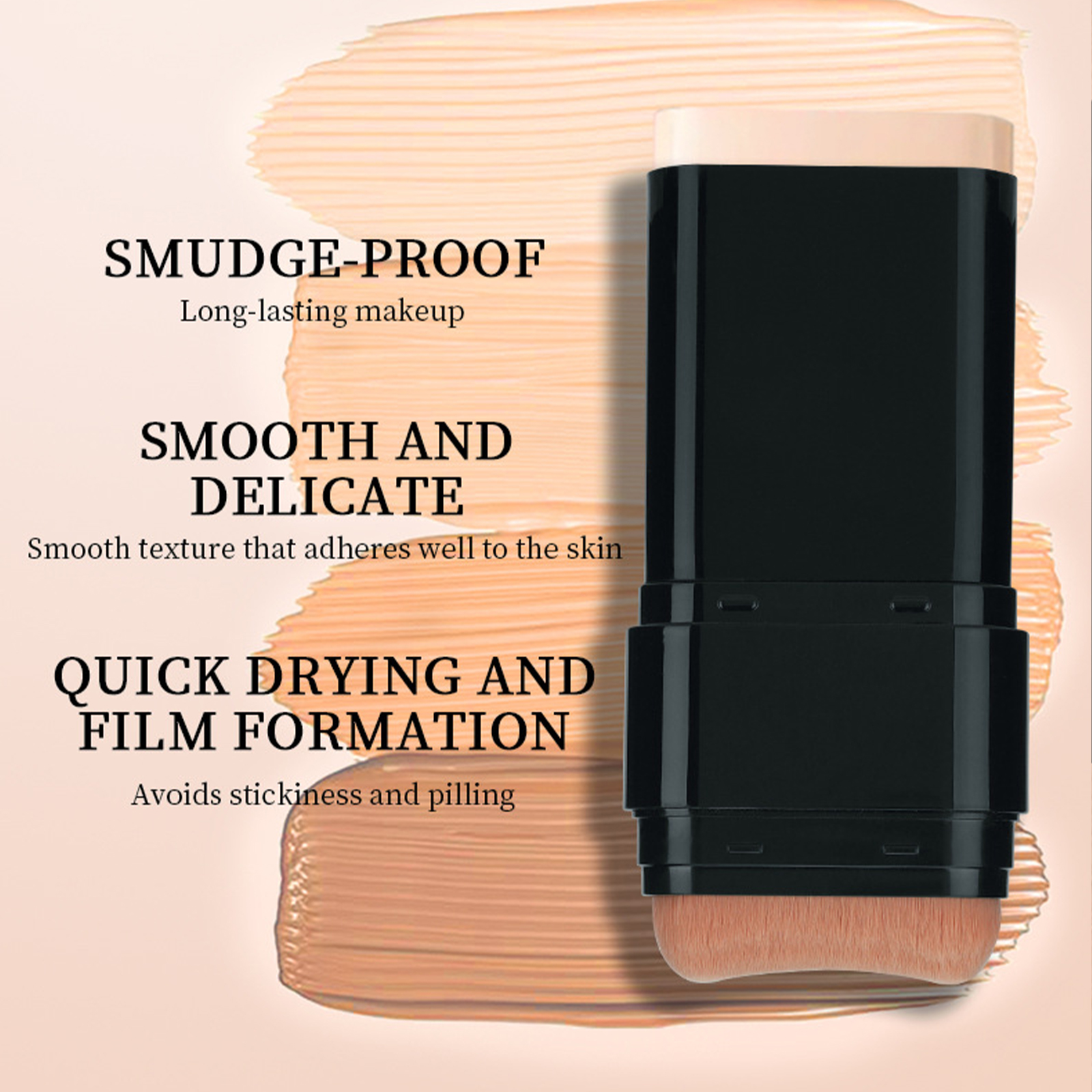 Zaidoc 15g Concealer Foundation Stick with Built-in Brush - Long Lasting Full Coverage for Dark Spots, Blemishes & Under Eye - Available in Shades 05, 06, 07