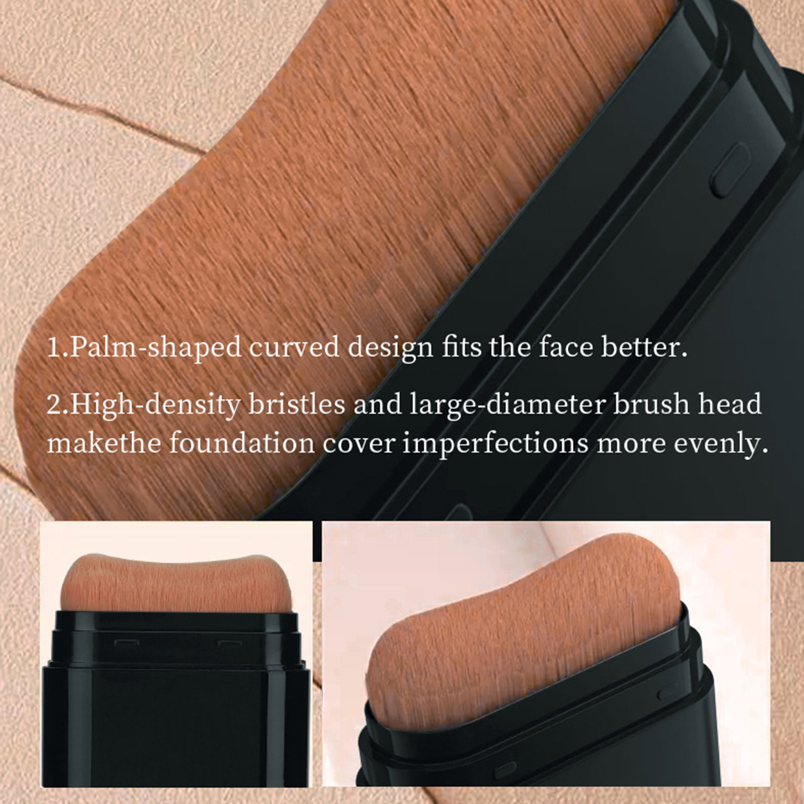 Zaidoc 15g Concealer Foundation Stick with Built-in Brush - Long Lasting Full Coverage for Dark Spots, Blemishes & Under Eye - Available in Shades 05, 06, 07