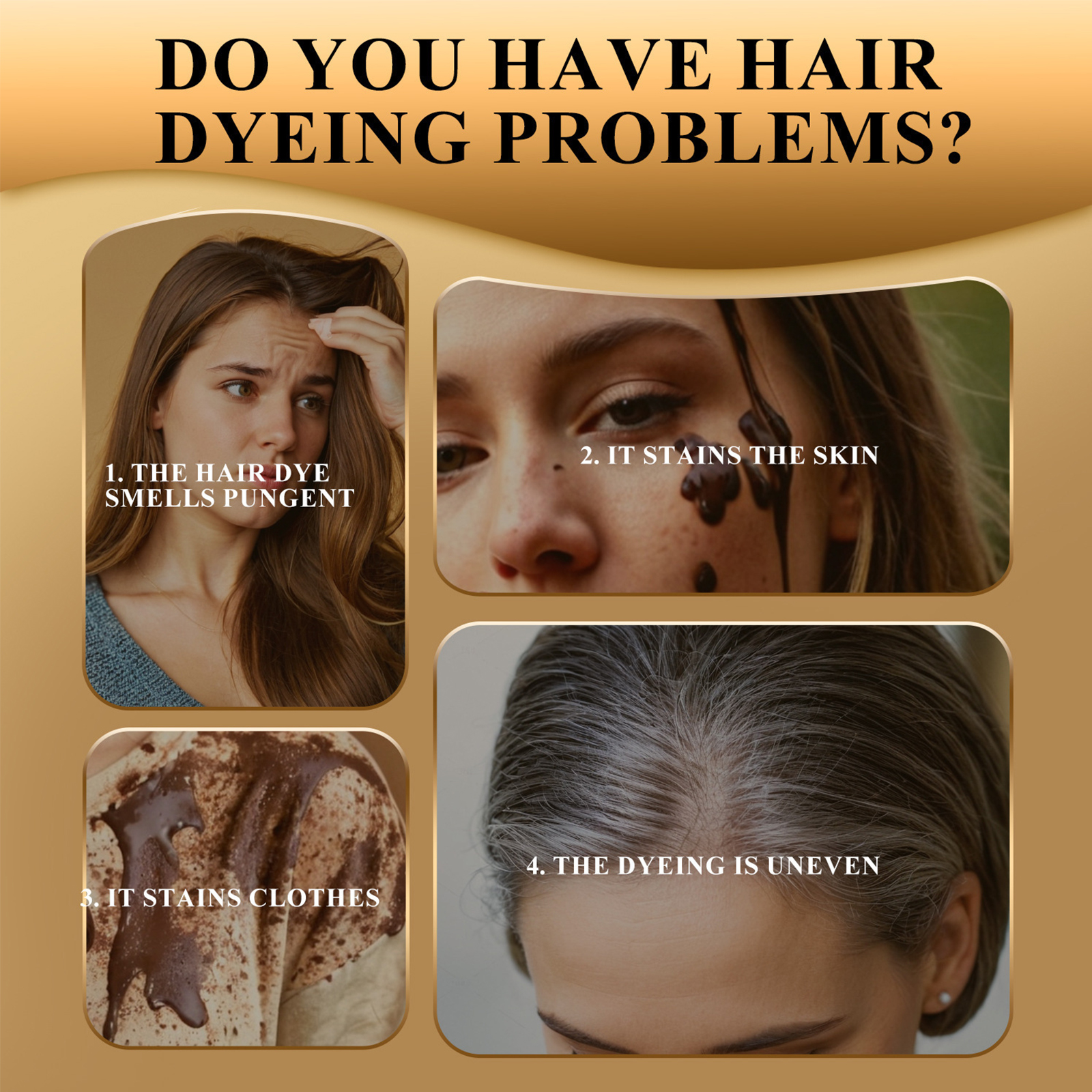500ml 3 In 1 Quick Organic Hair Color Shampoo - Instant Hair Color for Men & Women, Natural Herbal Formula to Cover Gray Hair - Available in 4 Shades（Black, Coffee, Brown,Wine red）